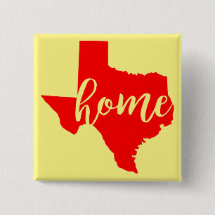 Badge Carré 5 Cm Texas Accueil #USAPatriotGraphics ©WhiteTigerLLC.C