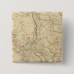 Badge Carré 5 Cm Texas et Mexique