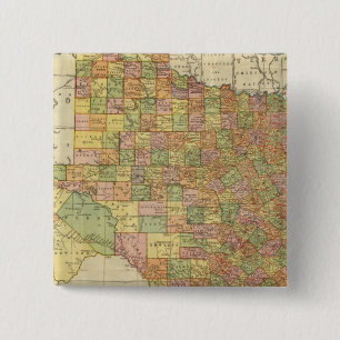 Badge Carré 5 Cm Texas par Rand McNally