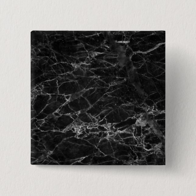 Badge Carré 5 Cm Texture noire et Marbre blanc (Devant)