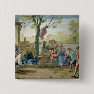 Badge Carré 5 Cm The Game des cuvettes