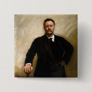 Badge Carré 5 Cm Théodore Roosevelt