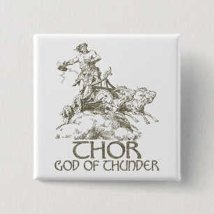 Badge Carré 5 Cm Thor