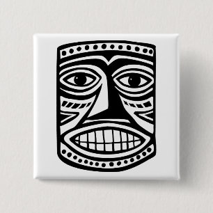 Badge Carré 5 Cm Tiki Toby