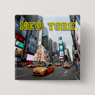 Badge Carré 5 Cm Times Square