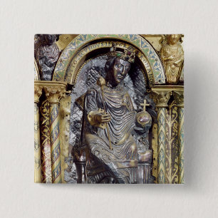 Badge Carré 5 Cm Tombeau d'empereur Charlemagne