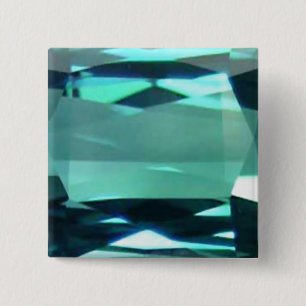 Badge Carré 5 Cm Topaz bleu 4