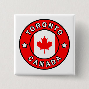 Badge Carré 5 Cm Toronto Canada