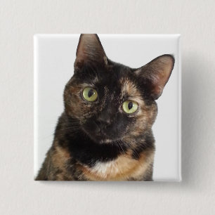 Badge Carré 5 Cm Tortoiseshell