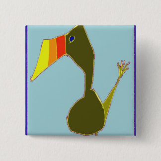 Badge Carré 5 Cm Toucan