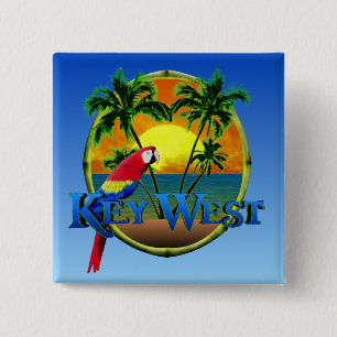 Badge Carré 5 Cm Touche West Sunset
