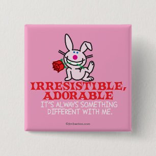 Badge Carré 5 Cm Toujours quelque chose de différent