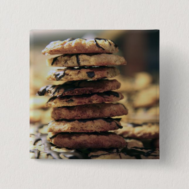 Badge Carré 5 Cm tour de biscuit (Devant)