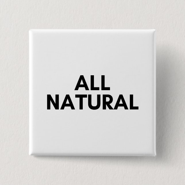 Badge Carré 5 Cm tout naturel (Devant)