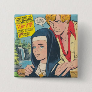BADGE CARRÉ 5 CM TOUT SUR L'AMOUR