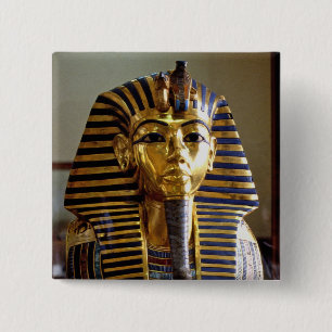 Badge Carré 5 Cm Toutankhamon - Masque d'inhumation