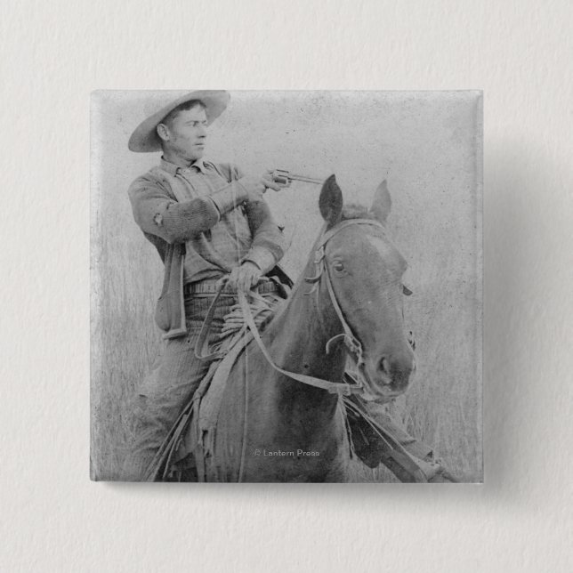 Badge Carré 5 Cm Train Robber Will "Dixon" Roberts (Devant)