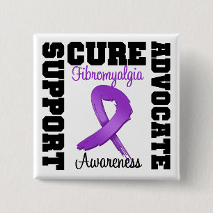 Badge Carré 5 Cm Traitement d'avocat de soutien de fibromyalgie