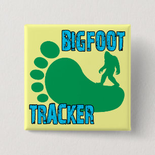 Badge Carré 5 Cm Traqueur de Bigfoot