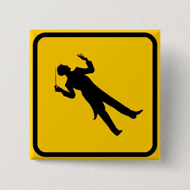 Badge Carré 5 Cm Traversée du conducteur (Devant)