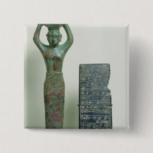 Badge Carré 5 Cm Trésor de roi d'Amar-Péché d'Ur, c.2040 AVANT
