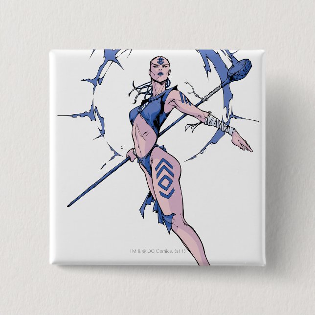 Badge Carré 5 Cm Tribu 7 d'indigo (Devant)