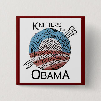Badge Carré 5 Cm Tricoteuses pour le bouton #3 d'Obama