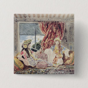 Badge Carré 5 Cm Tripoli, un harem