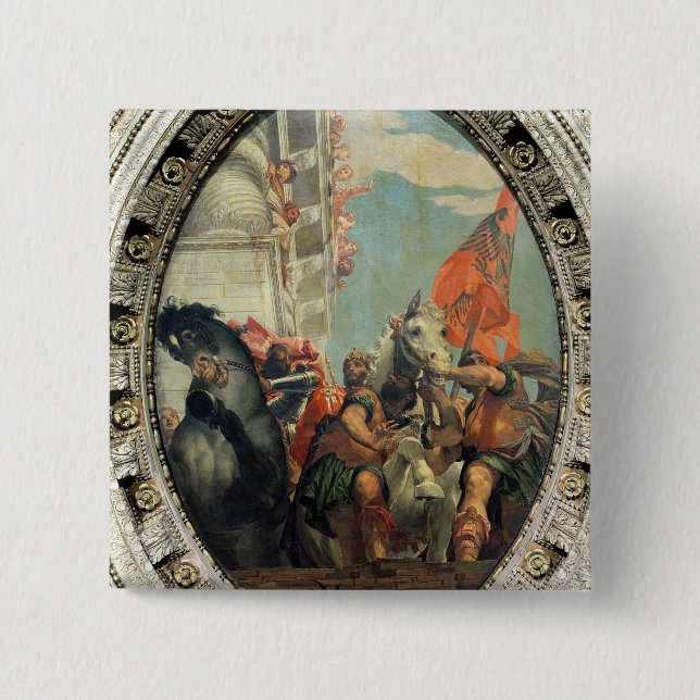 Badge Carré 5 Cm Triumph de Mordecai (Devant)