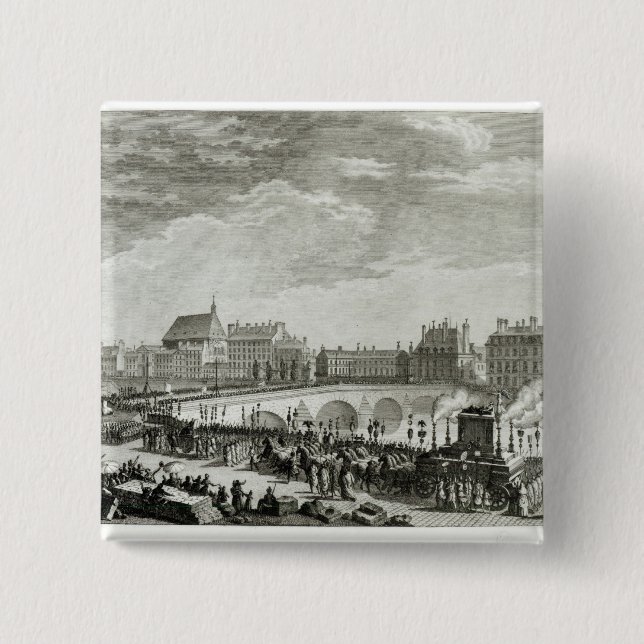 Badge Carré 5 Cm Triumph de Voltaire (Devant)