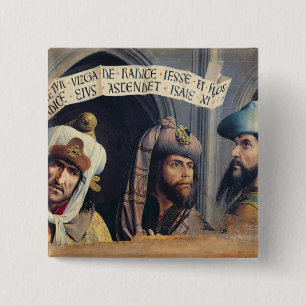 Badge Carré 5 Cm Trois prophètes, école de la Provence