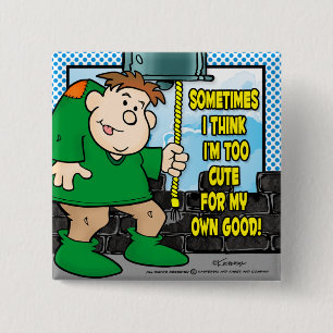 Badge Carré 5 Cm Trop mignon