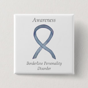 Badge Carré 5 Cm Trouble de la personnalité limite (BPD) Épingles