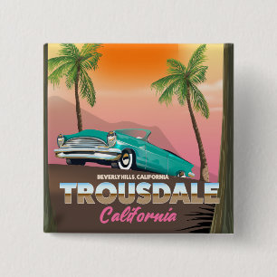 Badge Carré 5 Cm Trousdale Beverly Hills Californie