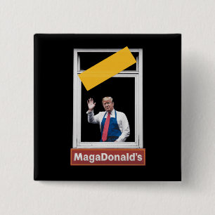 Badge Carré 5 Cm Trump 2024 de MAGADonald