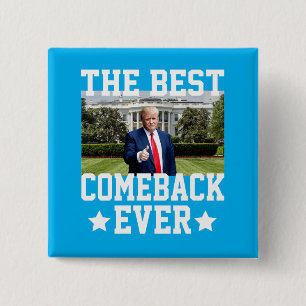 Badge Carré 5 Cm Trump 47e président : le meilleur retour