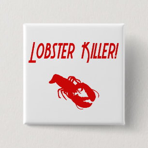 Badge Carré 5 Cm Tueur 2 de homard