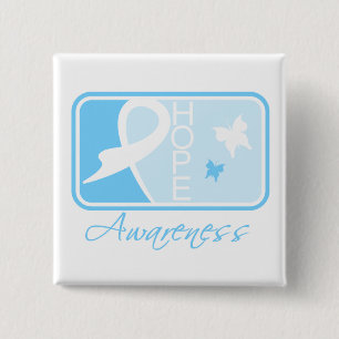 Badge Carré 5 Cm Tuile de conscience d'espoir de Lymphedema