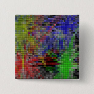 Badge Carré 5 Cm Tuiles colorées