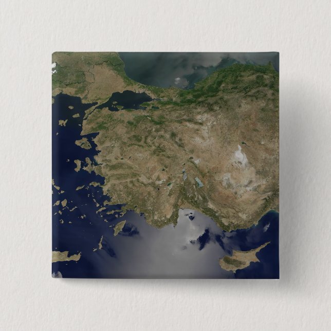 Badge Carré 5 Cm Turquie (Devant)