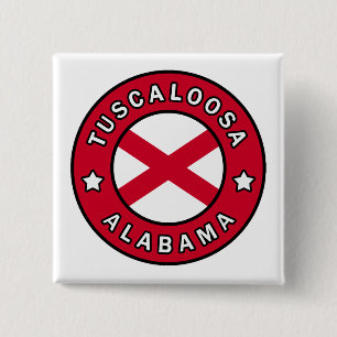 Badge Carré 5 Cm Tuscaloosa Alabama