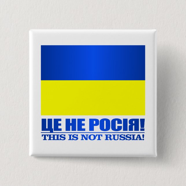 Badge Carré 5 Cm Ukraine ( (Devant)