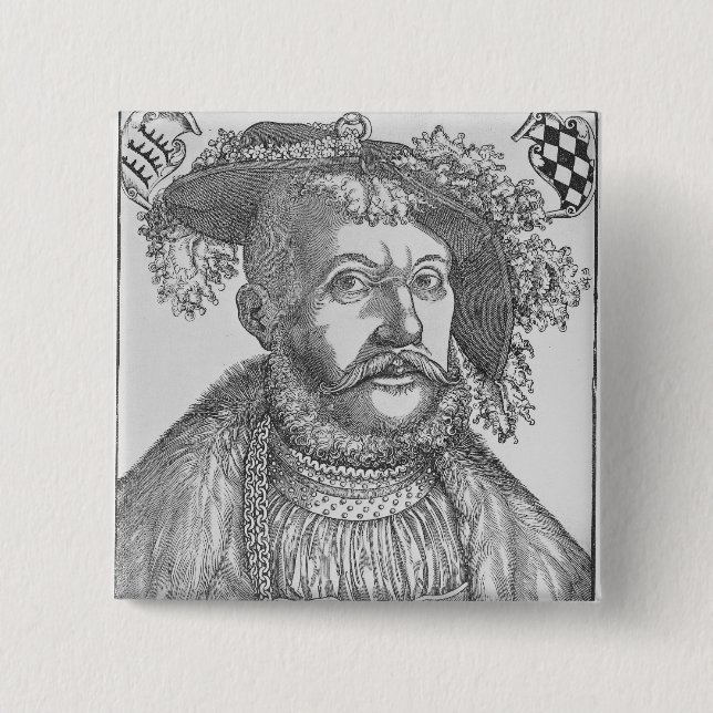 Badge Carré 5 Cm Ulrich, duc de Wurttemberg (Devant)