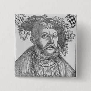 Badge Carré 5 Cm Ulrich, duc de Wurttemberg