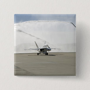 Badge Carré 5 Cm Un avion F-18