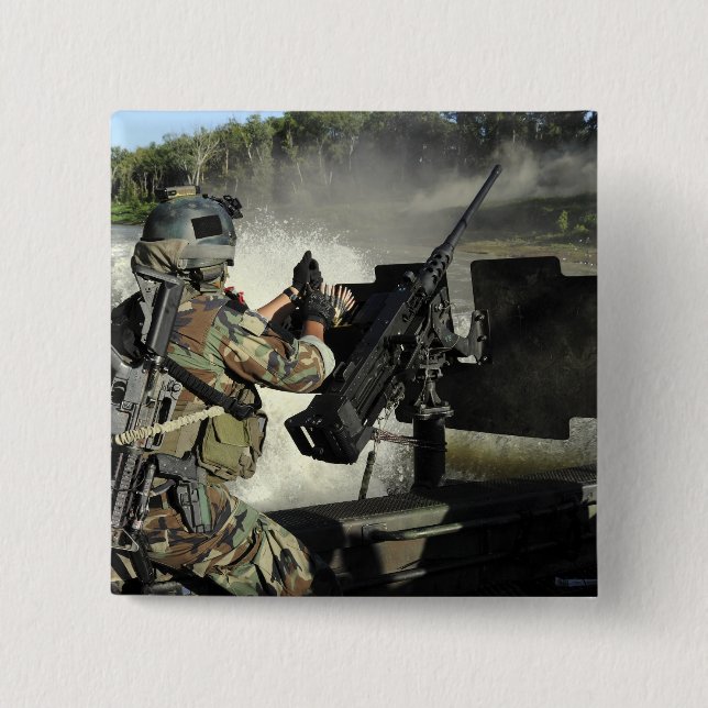 Badge Carré 5 Cm Un bataillon de guerre spécial 2 (Devant)