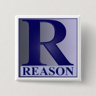Badge Carré 5 Cm Un bouton de RAISON