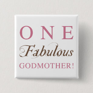 Badge Carré 5 Cm Un cadeau de Godmère fabuleux