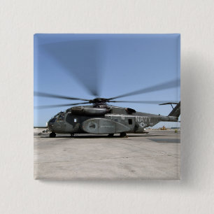 Badge Carré 5 Cm Un hélicoptère Sea Dragon MH-53E