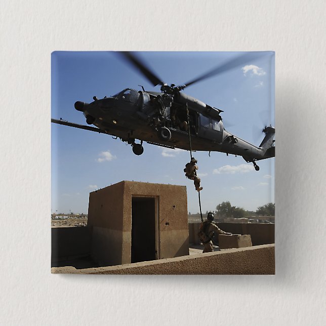 Badge Carré 5 Cm Un parachutisme de l'armée de l'air américaine (Devant)